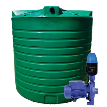 2500l Water tank and 0.55kw Monoblock Water Pump & Controller