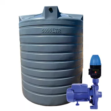 5000l Water tank and 1.1 kw Monoblock Water Pump & Controller