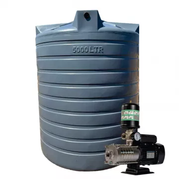 5000l Water tank and 0.75kw Intelli VSD Booster pump