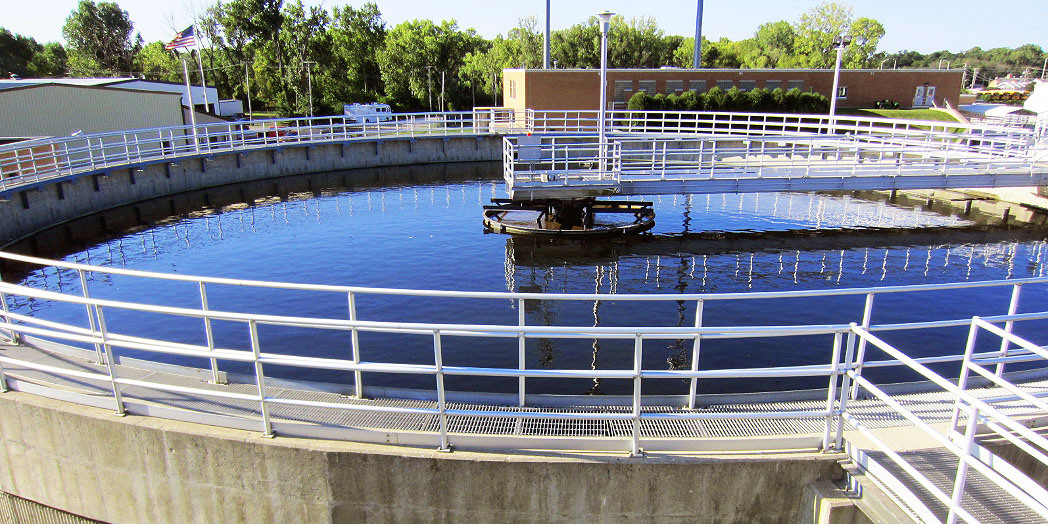 water treatment plant industrial pipes
