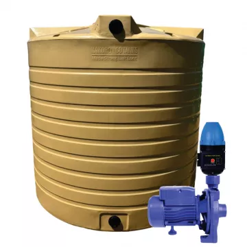 5000l Water tank and 0.75kw Monoblock Water Pump & Controller